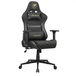 Cumpara Scaun Gaming Cougar Armor One V2 Gold F PVC Piele Negru | Auriu in Moldova