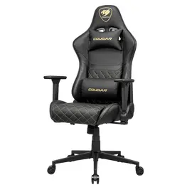 Cumpara Scaun Gaming Cougar Armor One V2 Gold PVC Piele Negru | Auriu in Moldova