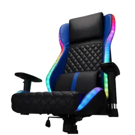 Cumpara Scaun Gaming Lumi CH09-7 PU Piele Negru | Albastru in Moldova
