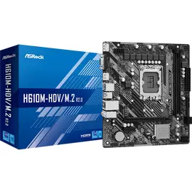 Купить Материнская плата ASRock H610M-HDV/M.2 R2.0, LGA1700, Intel H610, Micro-ATX в Молдове