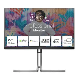 Cumpara 27" Monitor AOC Q27U3CV, IPS 2560x1440 WQHD, Argintiu in Moldova
