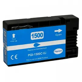 Cumpara Cartuș cu cerneală Canon PGI-1500XLC Cyan Pigment 9193B001, compatibil in Moldova