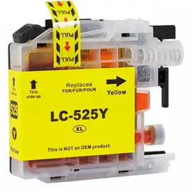 Cumpara Cartuș cu cerneală Brother LC-525XLY Yellow, compatibil in Moldova