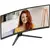 Cumpara 34" Monitor de birou AOC CU34B3E, VA 3440x1440 WQHD, Negru in Moldova