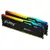 Cumpara Memorie RAM Kingston FURY Beast RGB, DDR5 SDRAM, 6400 MHz, 32GB (2x16GB), KF564C32BBEAK2-32 in Moldova