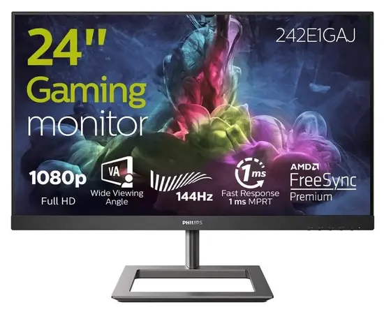Cumpara 23,8" Монитор Philips 242E1GAJ, VA 1920x1080 FHD, Чёрный in Moldova