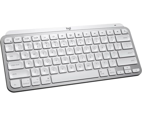 Cumpara Logitech Wireless MX Keys Mini For Mac Minimalist Illuminated Keyboard,US INT'L, Logitech Unifying 2.4GHz wireless technology, Bluetooth Low Energy, Rechargeable with USB type C, Pale Grey - RUS in Moldova