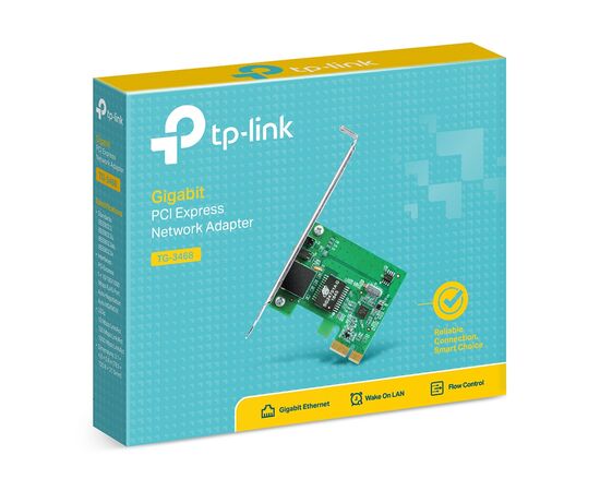 Купить TP-LINK TG-3468, 32-bit Gigabit PCIe Network Interface Card, Realtek RTL8168B, 10/100/1000Mbps Auto-Negotiation RJ45 port, Auto MDI/MDIX в Молдове