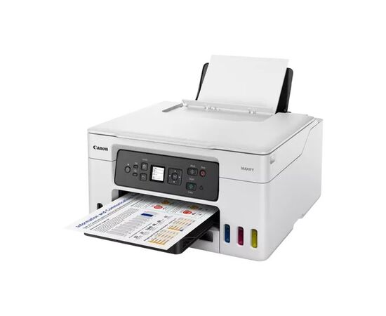 Cumpara MFD CISS Canon MAXIFY GX3040, Color Printer/Duplex/Copier/Wi-Fi, A4, Print 1200x600dpi_2pl, Scan 1200x2400dpi, ESAT 18/13 ipm, LCD display 1,35", Tray 350 sheet, 64–265 g/m2, USB, 4 ink tanks; GI-46B (6000p./9000p. eco mode), GI-46Y/C/M (14000p./21000p. e in Moldova