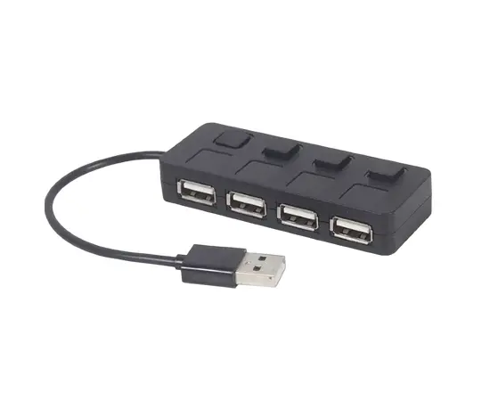 Купить USB-концентратор Gembird UHB-U2P4-05, Чёрный в Молдове