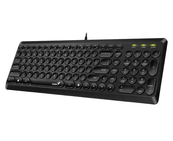 Cumpara Tastatură Genius SlimStar Q200, Cu fir, Negru in Moldova