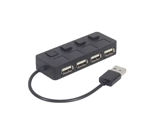 Купить USB-концентратор Gembird UHB-U2P4-05, Чёрный в Молдове
