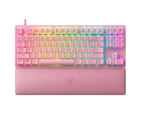 Cumpara Tastatură Razer Huntsman V2 TKL, Cu fir, Roz in Moldova