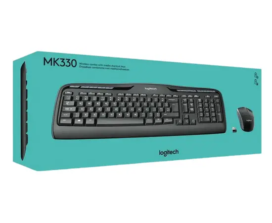 Cumpara Set Tastatură + Mouse Logitech MK330, Fără fir, Negru in Moldova