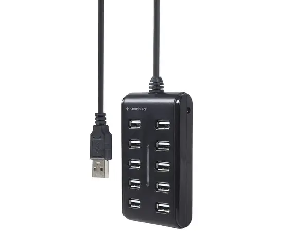 Cumpara Adaptor Hub Gembird UHB-U2P10P-01, Negru in Moldova