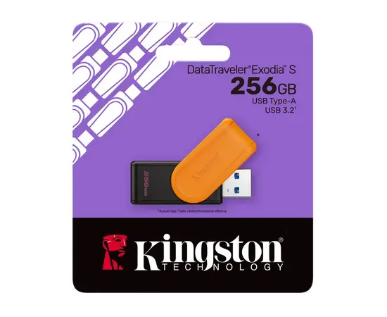 Cumpara Memorie USB Kingston DataTraveler Exodia S, 256GB, Negru | Portocaliu in Moldova