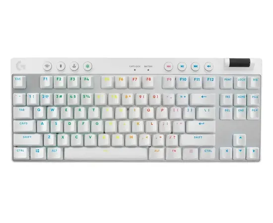 Cumpara Tastatură Logitech G Pro X TKL, Cu fir / Fără fir, Alb in Moldova