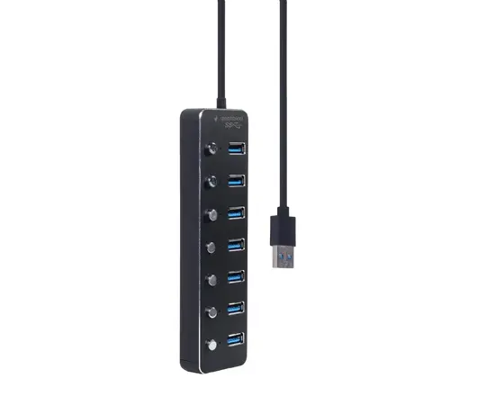 Cumpara Adaptor Hub Gembird UHB-U3P7P-01, Negru in Moldova