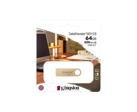 Cumpara Memorie USB Kingston DataTraveler SE9 G3, 64GB, Auriu in Moldova