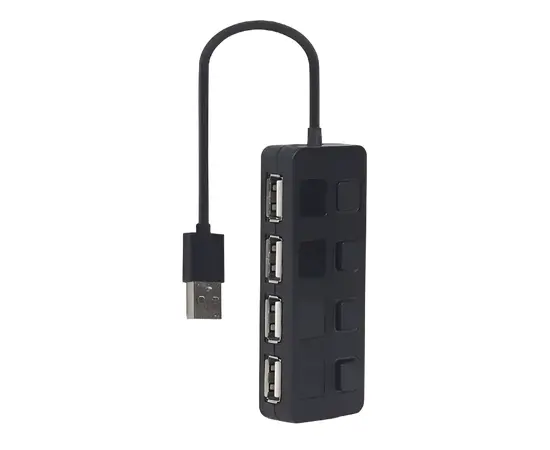 Купить USB-концентратор Gembird UHB-U2P4-05, Чёрный в Молдове