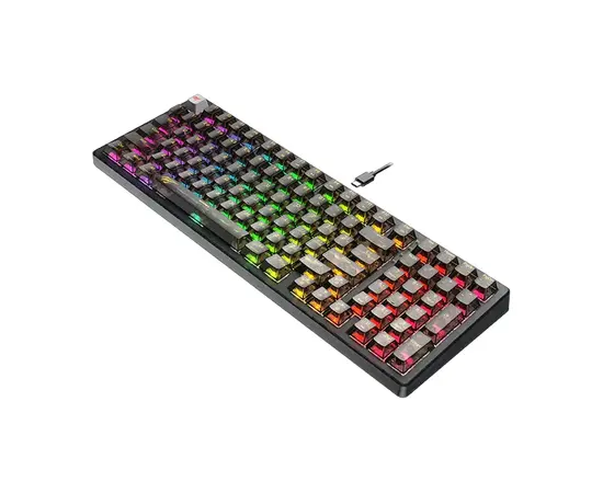 Cumpara Tastatură Havit KB875L, Cu fir, Transparent in Moldova