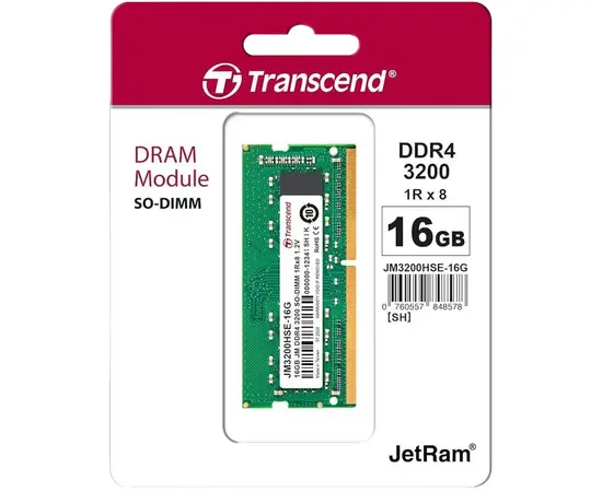 Cumpara Memorie RAM Transcend JM3200HSE-16G, DDR4 SDRAM, 3200 MHz, 16GB in Moldova