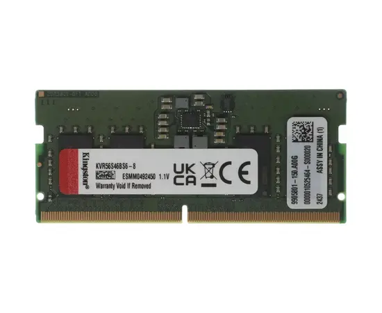 Купить Оперативная память Kingston ValueRAM, DDR5 SDRAM, 5600 МГц, 8 ГБ, KVR56S46BS6-8 в Молдове