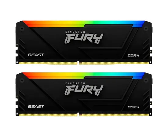 Cumpara Memorie RAM Kingston FURY Beast RGB, DDR4 SDRAM, 3733 MHz, 16GB, KF437C19BB2AK2/16 in Moldova