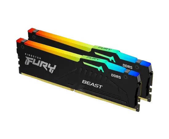 Cumpara Memorie RAM Kingston FURY Beast RGB, DDR5 SDRAM, 6000 MHz, 64GB, KF560C36BBEAK2-64 in Moldova