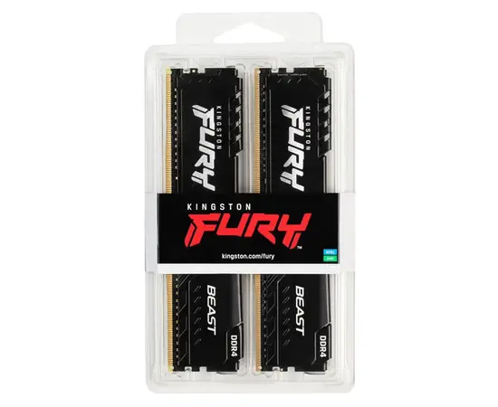 Cumpara Memorie RAM Kingston FURY Beast, DDR4 SDRAM, 3600 MHz, 32GB, KF436C18BBK2/32 in Moldova