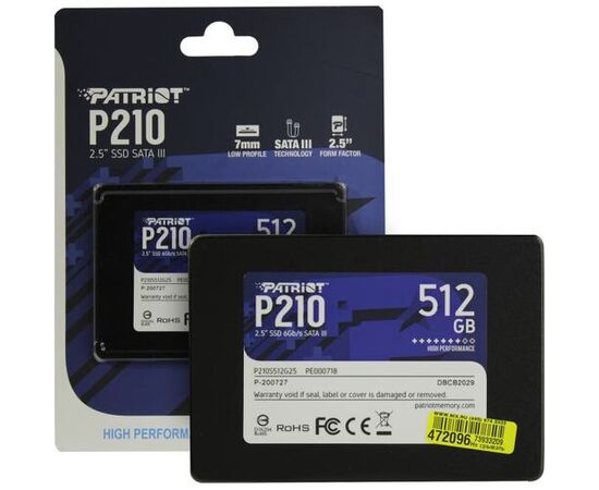 Cumpara 2.5” SSD 512GB Patriot P210, SATAIII in Moldova