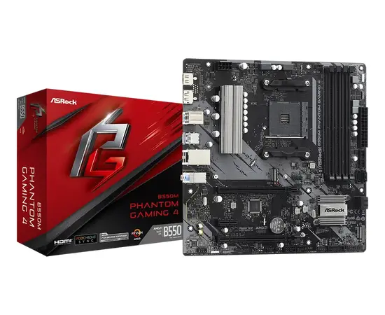Купить Материнская плата ASRock B550M PHANTOM GAMING 4 AM4 Micro-ATX в Молдове