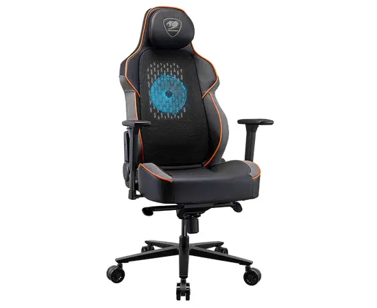 Cumpara Scaun Gaming Cougar NxSys AERO PU Piele Negru | Portocaliu in Moldova