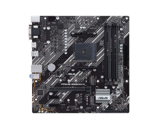 Cumpara ASUS PRIME B550M-K, Socket AM4, AMD B550, Dual 4xDDR4-4600, APU AMD graphics, VGA, DVI, HDMI, 1xPCIeX16 4.0, 4xSATA3, 2xPCIeX1, RAID, 2xM.2 4.0 slot, ALC887 HDA, 1xGbE LAN, 2xUSB3.2 Gen 2, 6xUSB3.2, mATX in Moldova