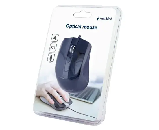 Cumpara Mouse Gembird MUS-4B-01, Negru in Moldova