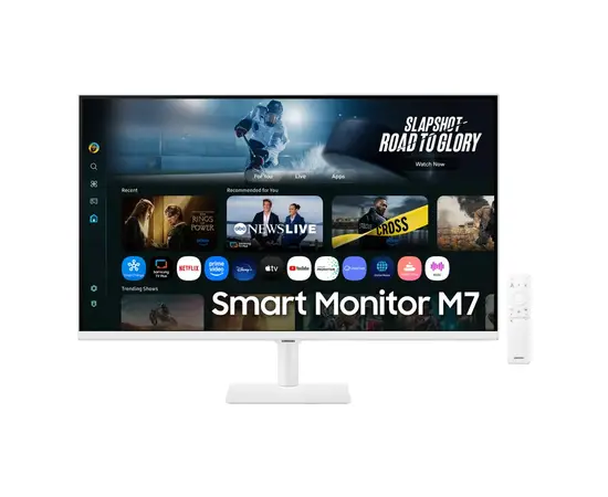 Cumpara 32" Monitor Samsung S32FM703, VA 3840x2160 4K UHD, Alb in Moldova