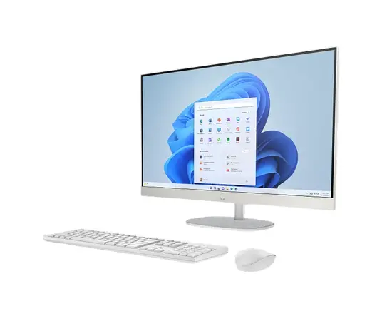 Cumpara Computer All-in-One HP 27-cr0085ci, 27", AMD Ryzen 5 7520U, 16GB/512GB, Fără SO, Alb in Moldova