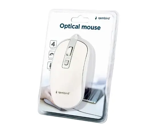 Cumpara Mouse Wireless Gembird MUSW-4B-06-WS, Alb/Argintiu in Moldova