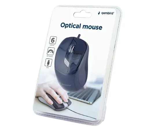 Cumpara Mouse Gembird MUS-6B-01, Negru in Moldova