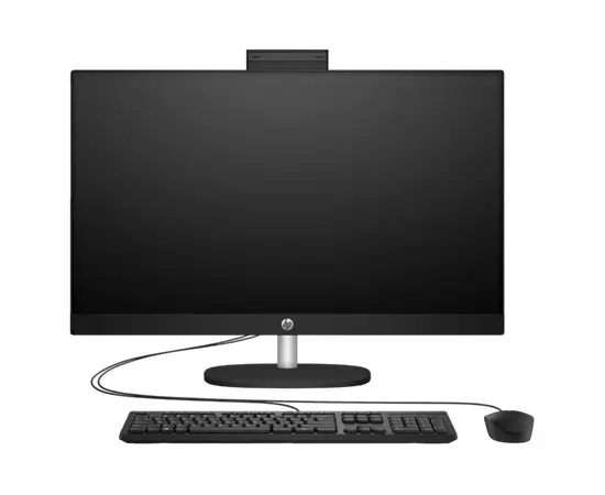 Cumpara Computer All-in-One HP 24-cr0074ci, 24", AMD Ryzen 5 7520U, 16GB/512GB, FreeDOS, Negru in Moldova