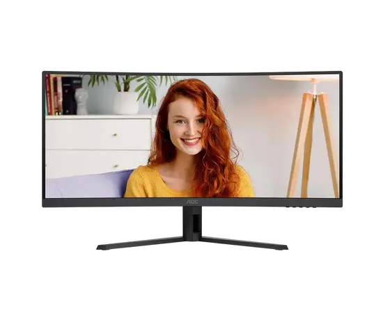 Cumpara 34" Monitor de birou AOC CU34B3E, VA 3440x1440 WQHD, Negru in Moldova