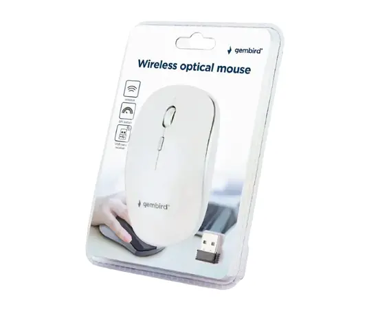 Cumpara Mouse Wireless Gembird MUSW-4B-01-W, Alb in Moldova