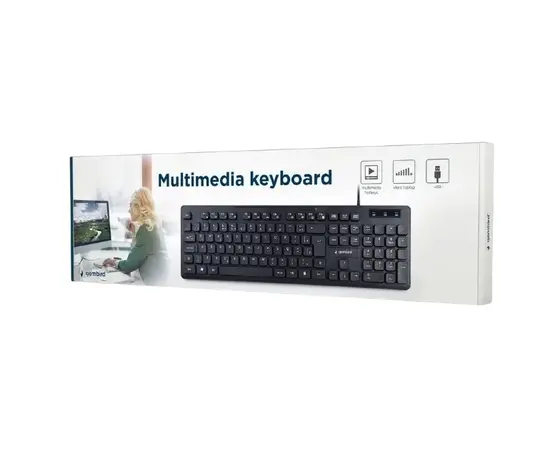 Cumpara Gembird KB-MCH-04-RU Slimline keyboard with "chocolate" type keys, 104 pcs, USB in Moldova