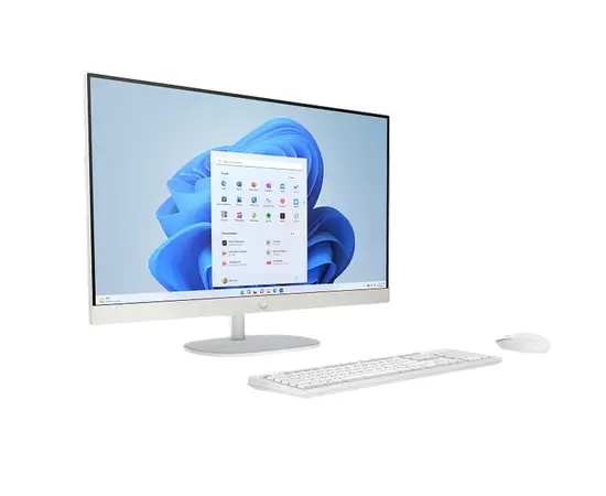 Cumpara Computer All-in-One HP 27-cr0085ci, 27", AMD Ryzen 5 7520U, 16GB/512GB, Fără SO, Alb in Moldova