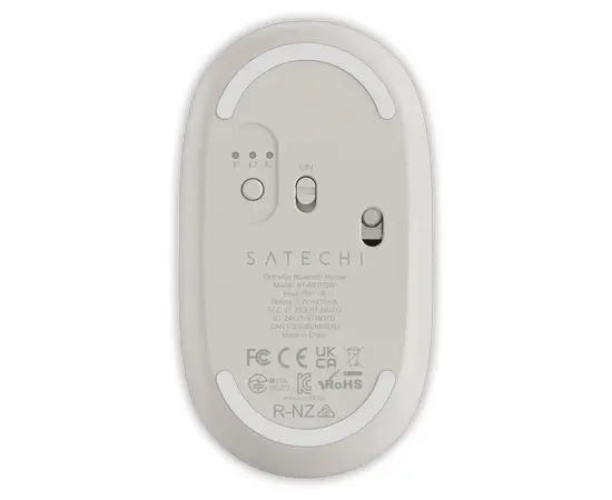 Cumpara Wireless Mouse Satechi OntheGo, 3 buttons, Multi-Device, Rechargeable, Bluetooth, Sand in Moldova