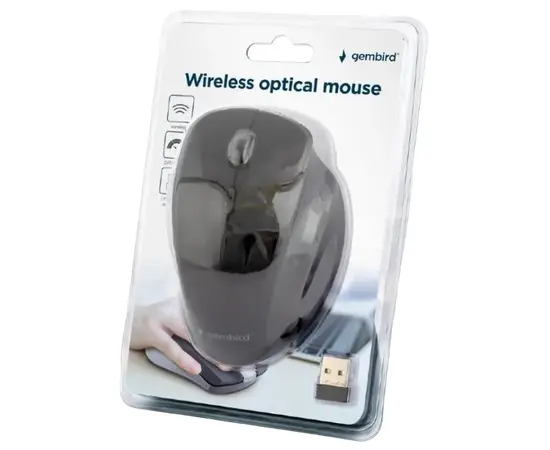 Cumpara Mouse Wireless Gembird MUSW-6B-02, Negru in Moldova