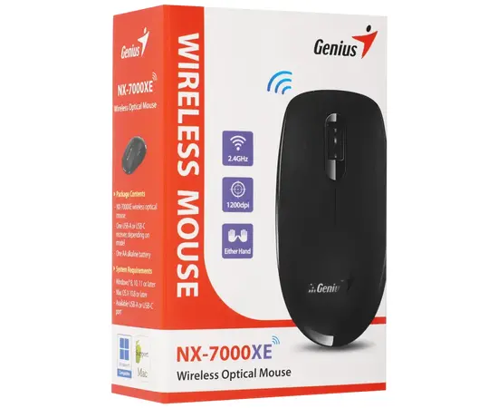 Cumpara Mouse Genius NX-7000XE, Negru in Moldova