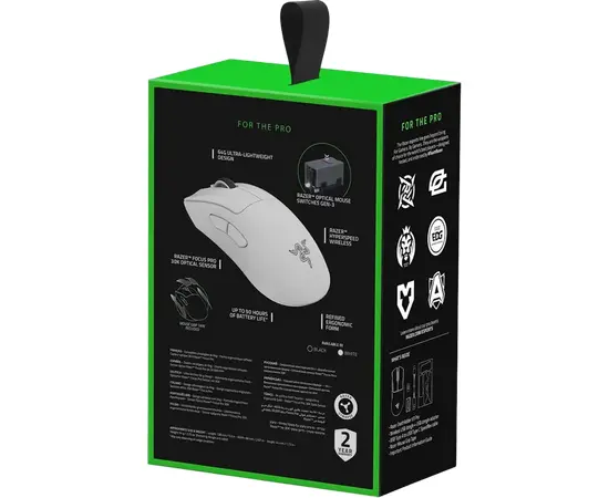 Cumpara Беcпроводная мышь Razer DeathAdder V3 Pro, Белый in Moldova