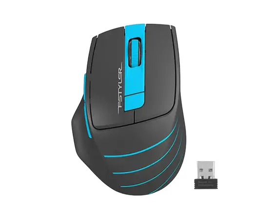Cumpara Mouse Wireless A4Tech FG30S, Gri/Albastru in Moldova