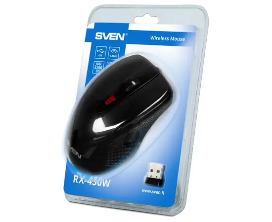 Cumpara Mouse Wireless SVEN RX-450W, Negru in Moldova